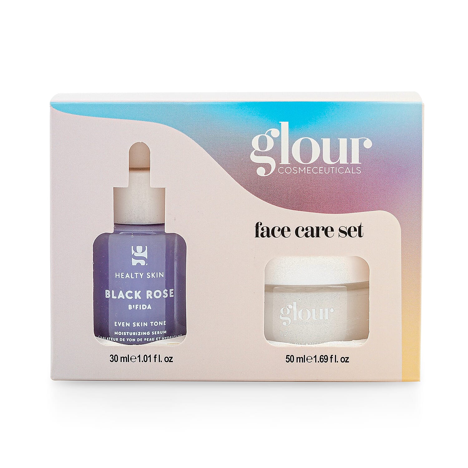 Black Rose Glow Moisturizing Serum and Cream Set (25 ml Serum and 50 g Cream)