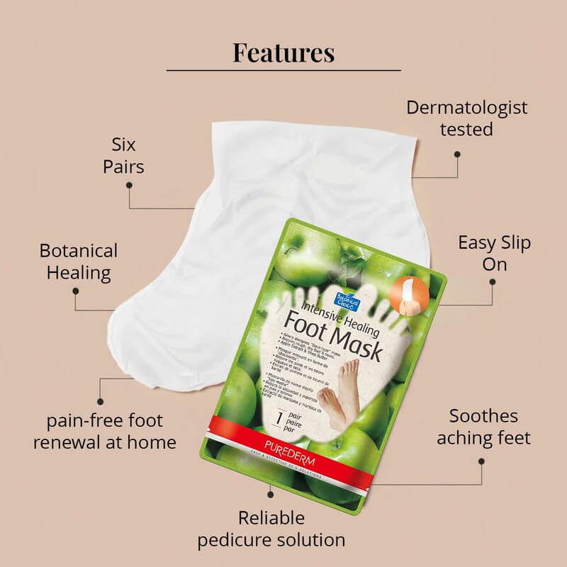 Purederm Set of 6 Botanical Choice™ Intensive Healing Foot Mask (1pair x6)