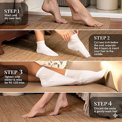Purederm Set of 6 Botanical Choice™ Intensive Healing Foot Mask (1pair x6)