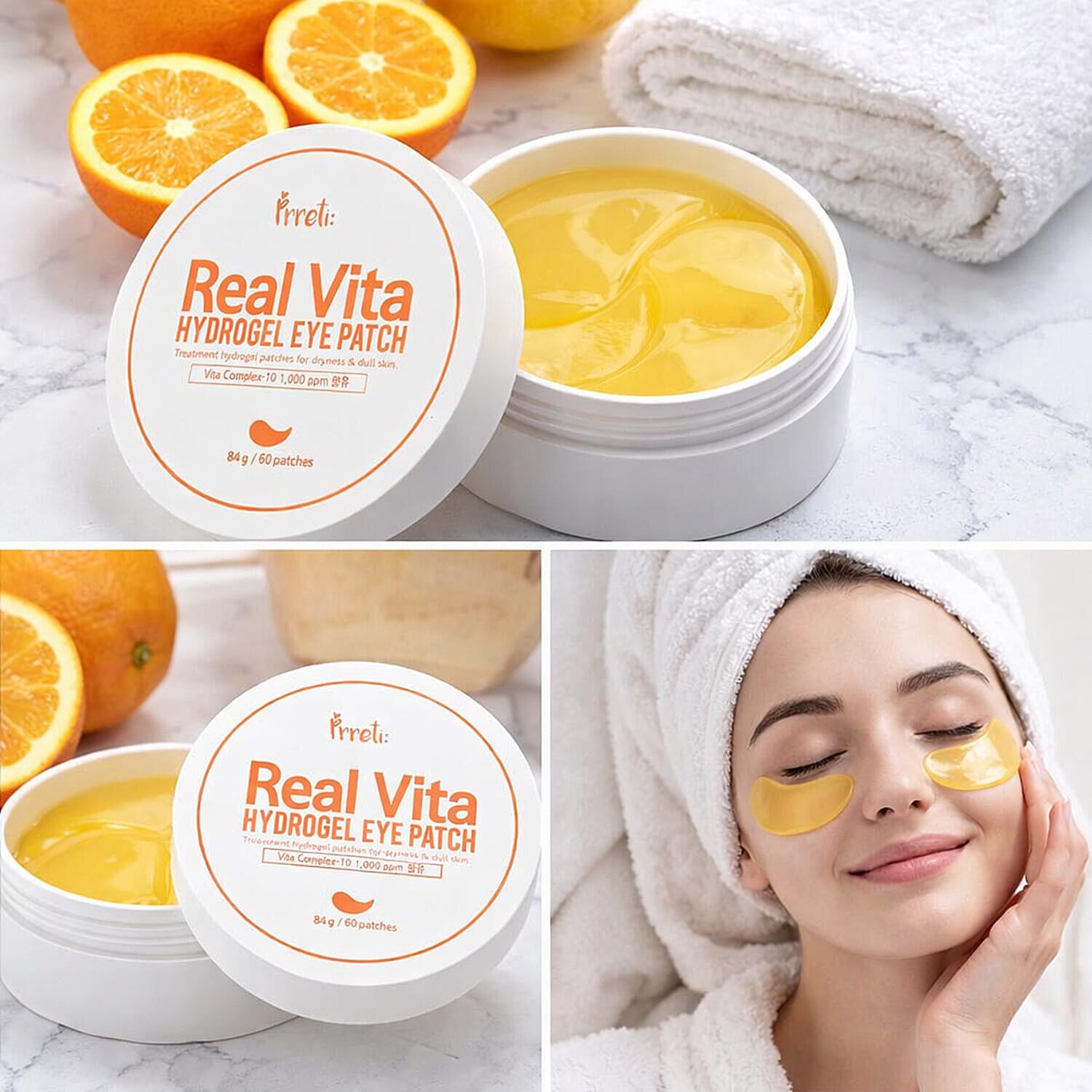 Prreti Set of 2 Real Vita Hydrogel Eye Patch for Soothing (60 Patches)