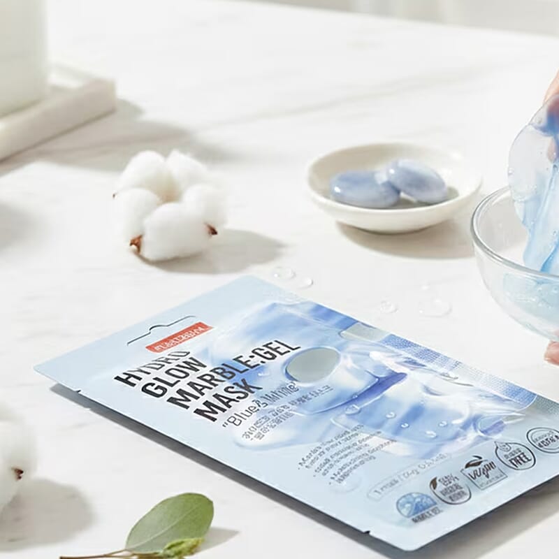Purederm Set of 6 Hydro Glow Marble Gel Mask (1pk x6)