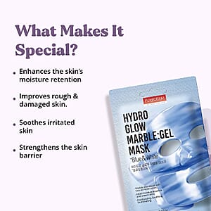 Purederm Set of 6 Hydro Glow Marble Gel Mask (1pk x6)