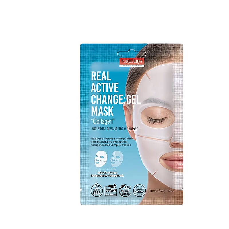 Purederm Set of 6 Real Active Change (Collagen) Gel Mask (1pk x6)