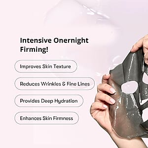 Purederm Set of 6 Black Food Recipe MG Patent Gel Mask (1pk x6)