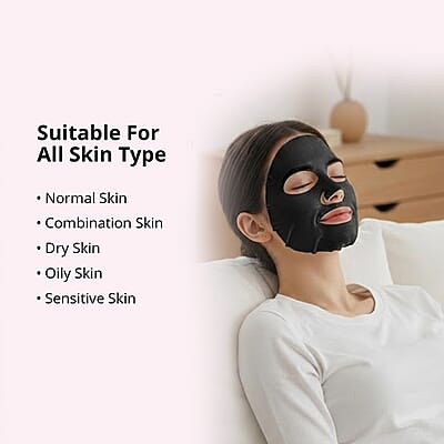 Purederm Set of 6 Black Food Recipe MG Patent Gel Mask (1pk x6)