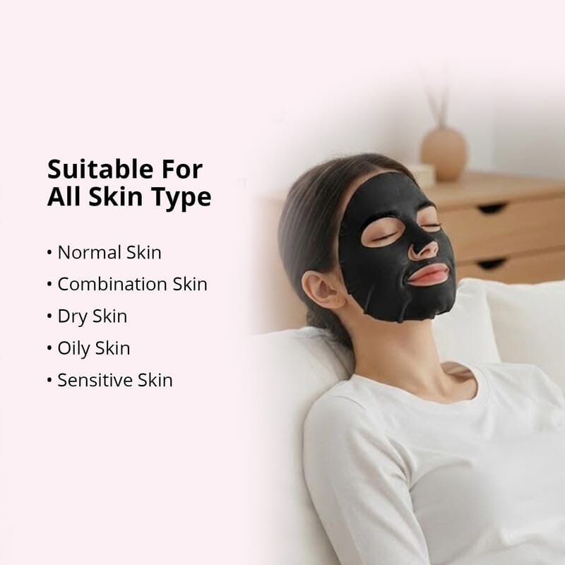 Purederm Set of 6 Black Food Recipe MG Patent Gel Mask (1pk x6)