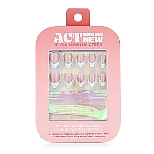 Act Brand New Press On Nail Kit- She's Expensive (French Tip)