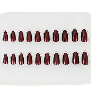 Act Brand New Press On Nail Kit- Red Bottom Energy (Deep Red Cat-Eye)