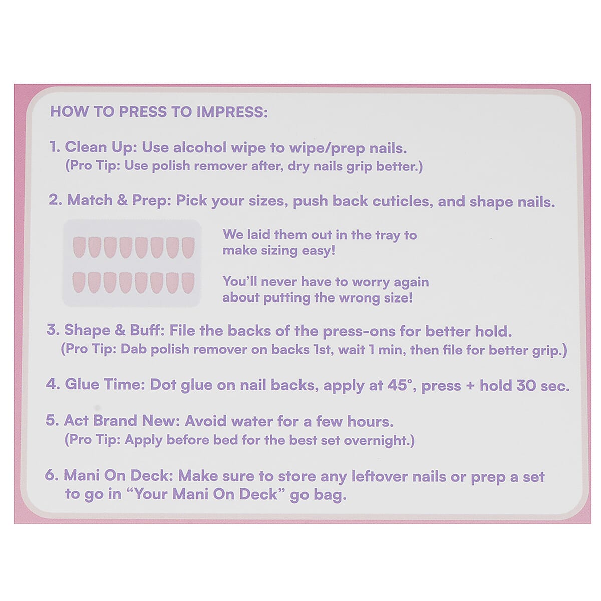 Act Brand New Press On Nail Kit- Aura Points (Pink Gloss & Rhinestones) image number 4