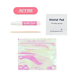 Act Brand New Press On Nail Kit- These Petals, Don't Settle (Nude with Floral & Crystal Accents)