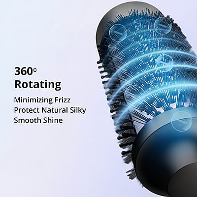 Disstar Heated Round Hair Brush (Straightener, Curler, & Comb)