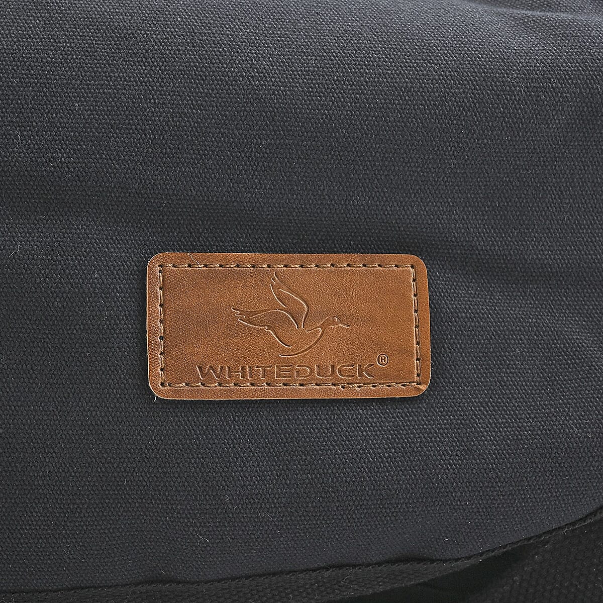 Vegas Closeout Filos Black Canvas Messenger Bag image number 6