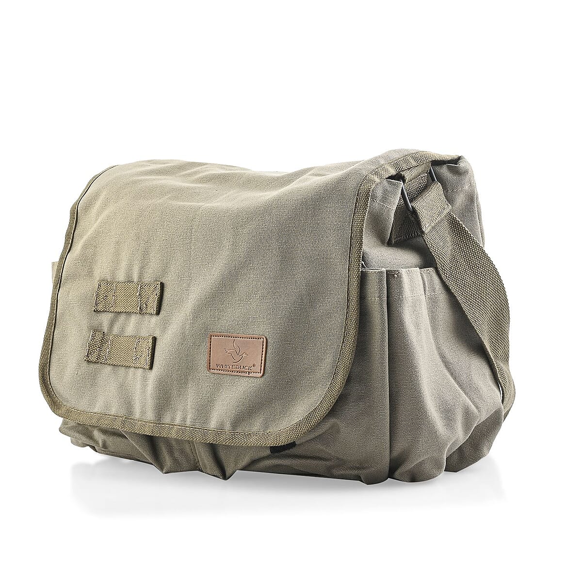 Vegas Closeout Filos Olive Canvas Messenger Bag image number 1