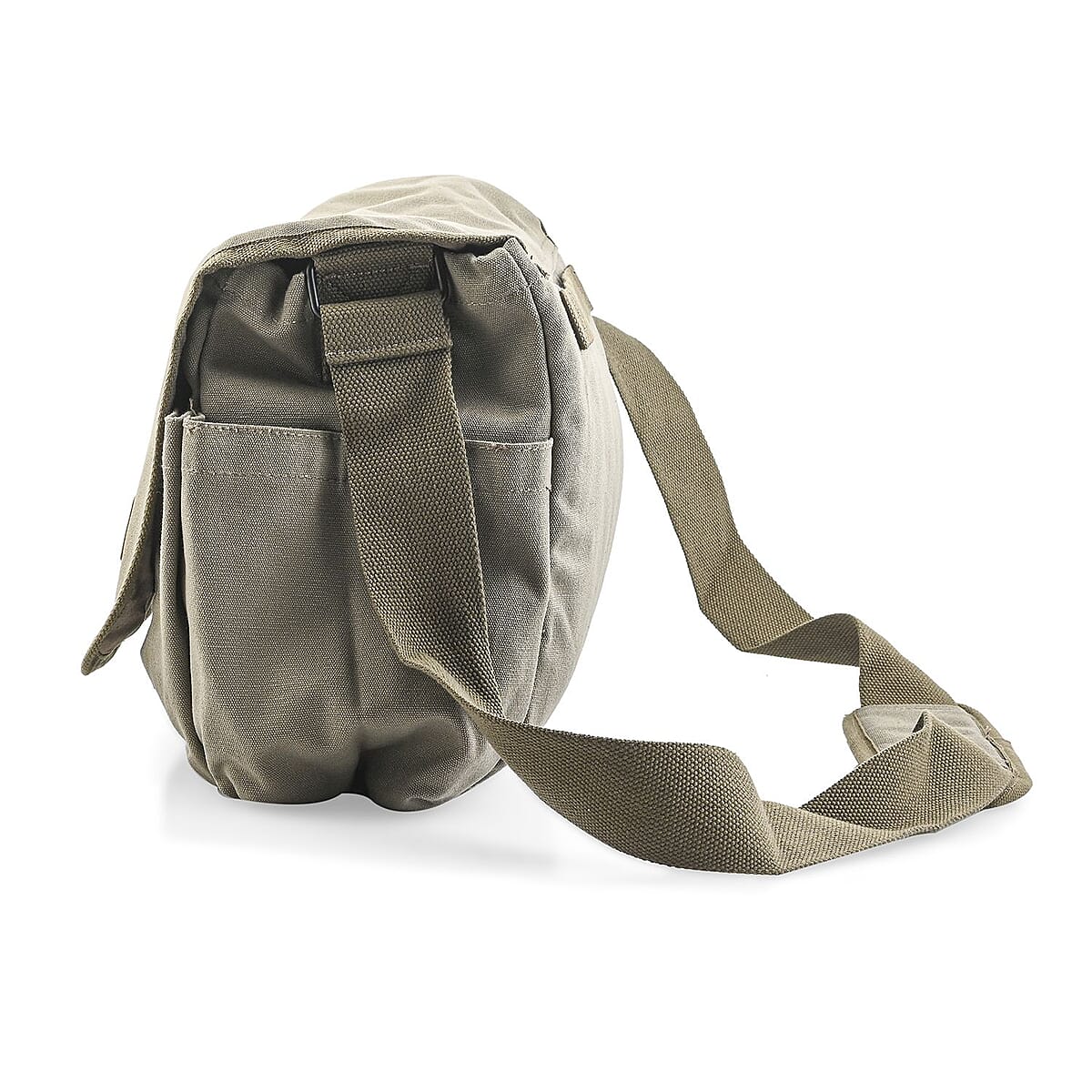 Vegas Closeout Filos Olive Canvas Messenger Bag image number 2