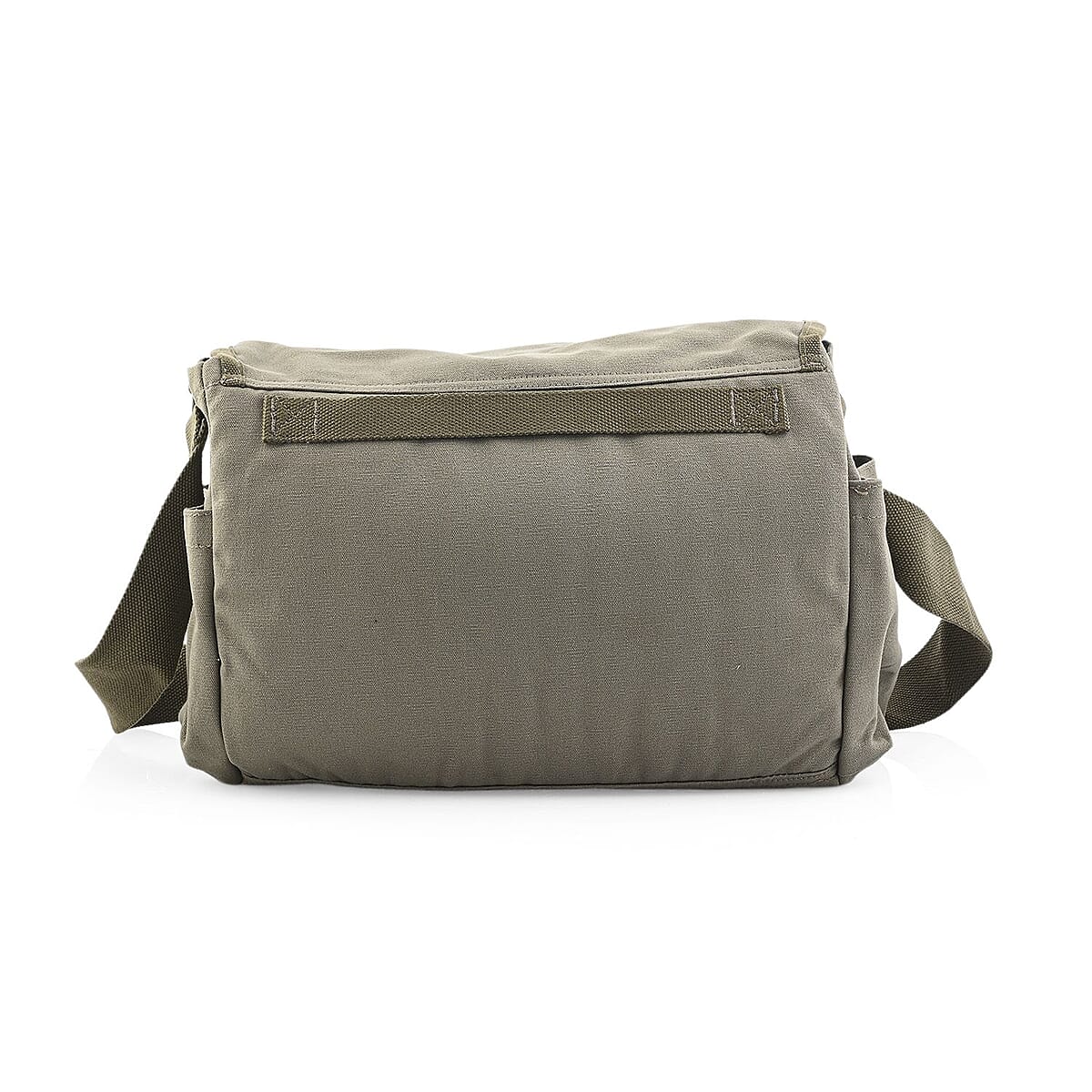 Vegas Closeout Filos Olive Canvas Messenger Bag image number 3