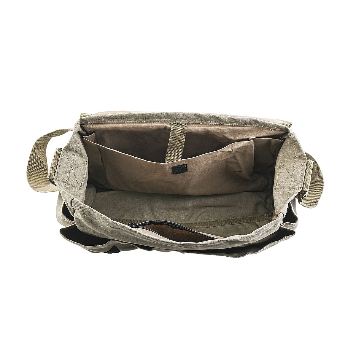Vegas Closeout Filos Olive Canvas Messenger Bag image number 4