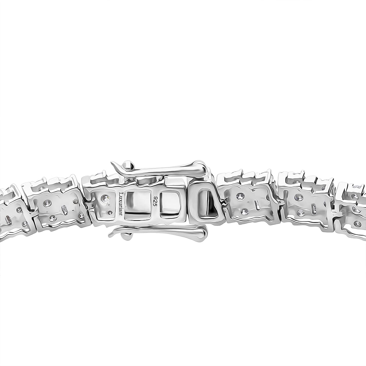 Doorbuster Luxuriant Lab Grown Diamond G-H SI 5.00 ctw Tennis Bracelet in Rhodium Over Sterling Silver (7.25 In) image number 3