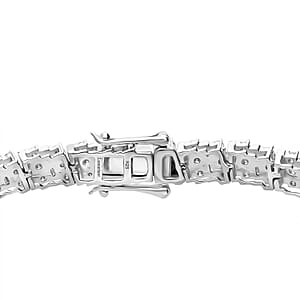 Luxuriant Lab Grown Diamond Tennis Bracelet in Rhodium Over Sterling Silver 5.00 ctw (7.25 Inches) (G-H, SI)
