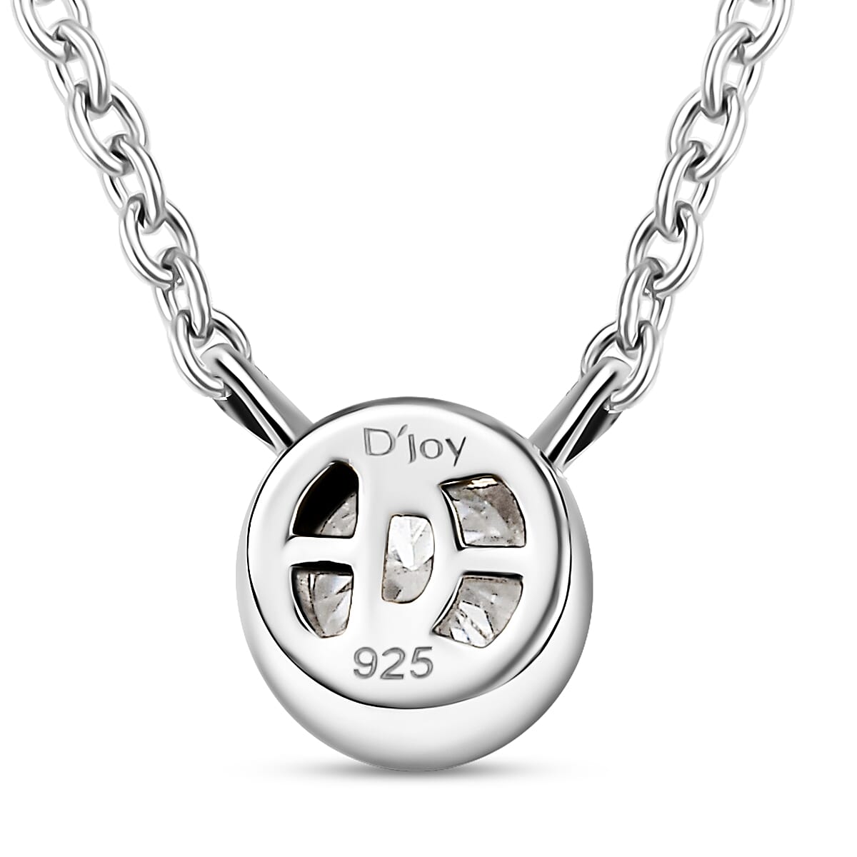 D'Joy Moissanite 0.25 ctw Necklace in Rhodium Over Sterling Silver 18 Inches image number 4