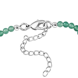 EverTrue African Malachite and Multi Gemstone 36.50 ctw Blooming Garden Bracelet in Platinum Bond (7.25 In)