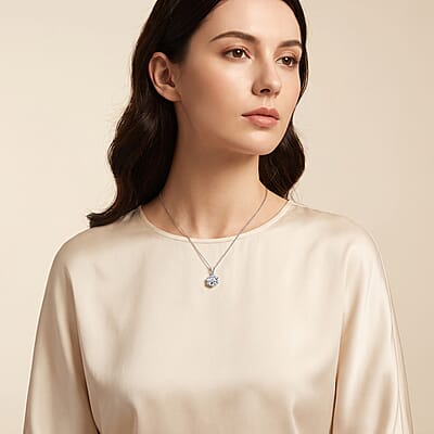 IGI Certified Luxuriant Lab Grown Diamond E-F VS 3.00 ctw Solitaire Pendant without Chain in 950 Palladium