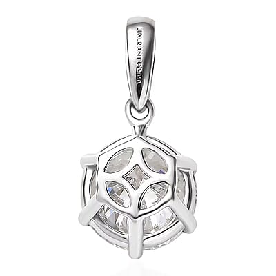 IGI Certified Luxuriant Lab Grown Diamond E-F VS 3.00 ctw Solitaire Pendant without Chain in 950 Palladium