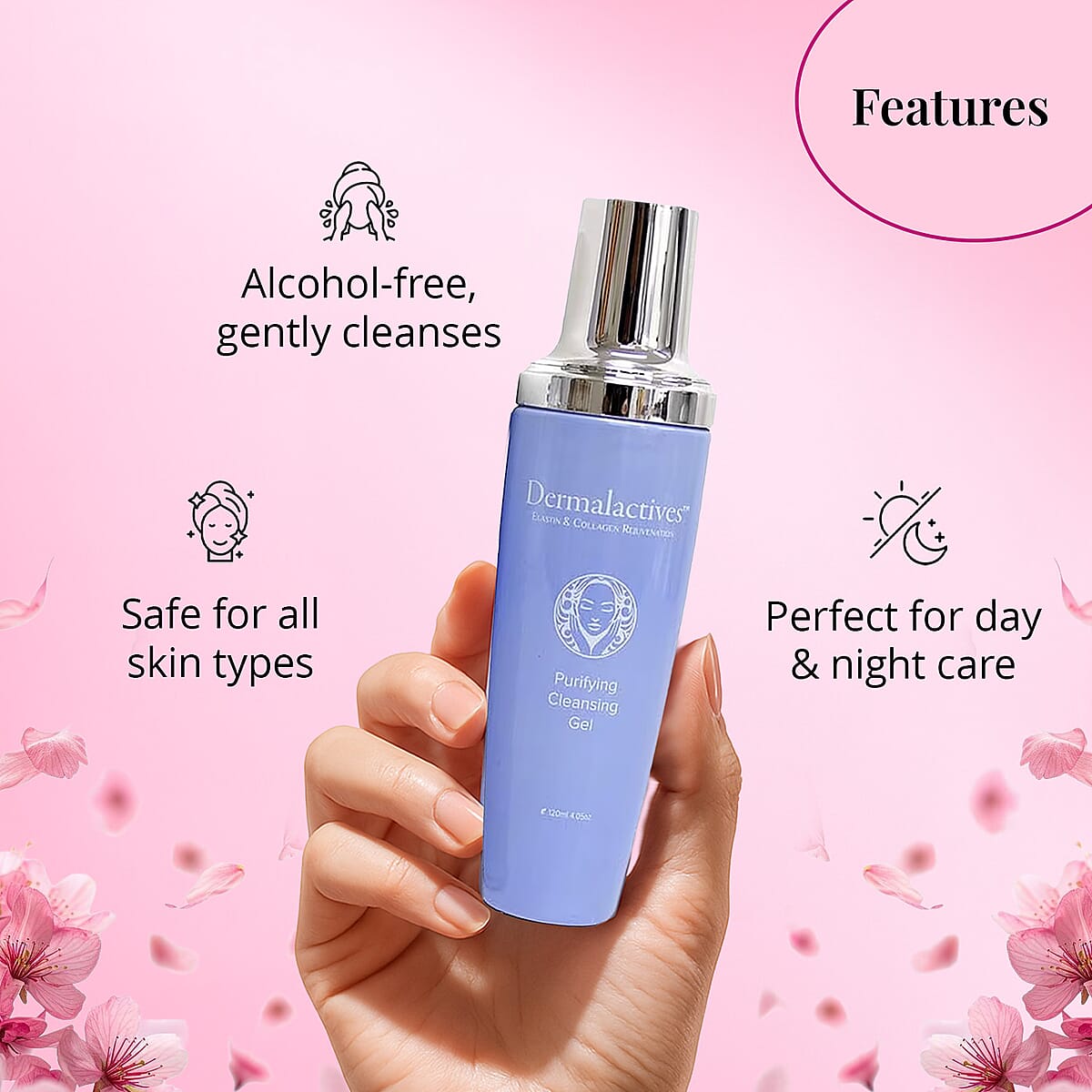 Dermalactives Purifying Cleansing Gel (4.05oz) image number 3