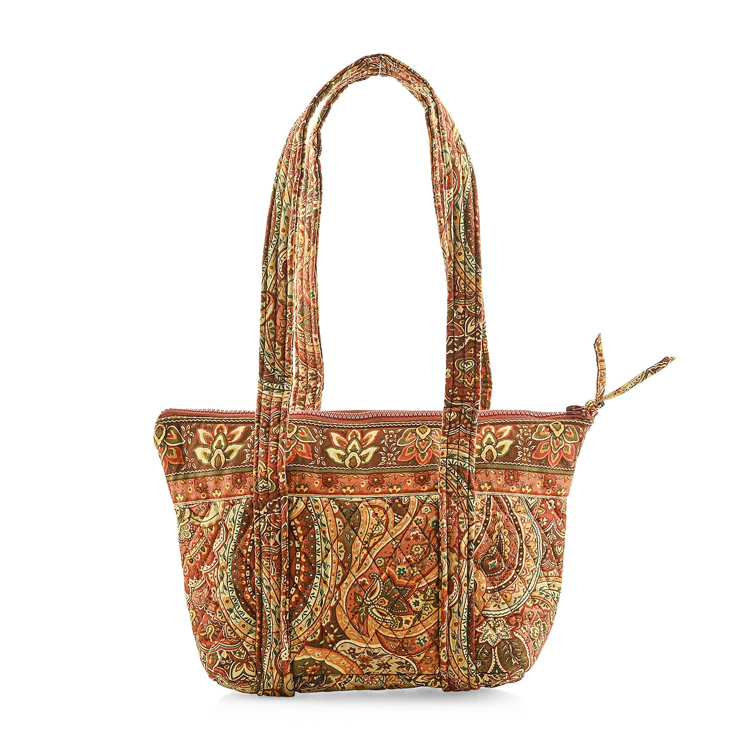 Vegas Closeout OK Green & Multi Color Paisley Quilted Shoulder Bag