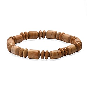 Scene Jasper 110.00 ctw Beaded Stretch Bracelet
