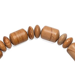 Scene Jasper 110.00 ctw Beaded Stretch Bracelet