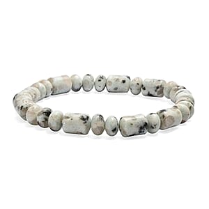 Sesame Jasper 110.00 ctw Beaded Stretch Bracelet