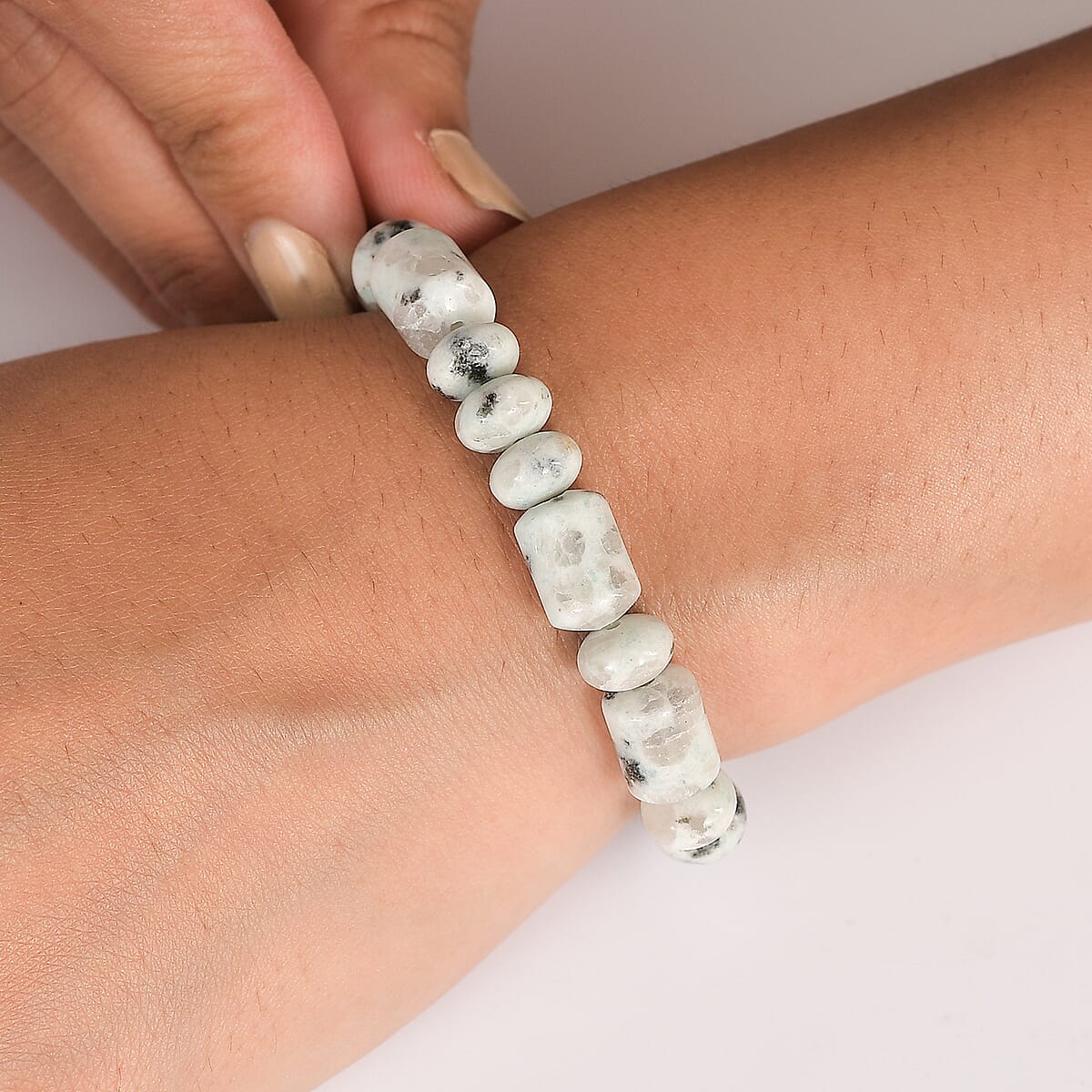 Sesame Jasper 110.00 ctw Beaded Stretch Bracelet image number 2