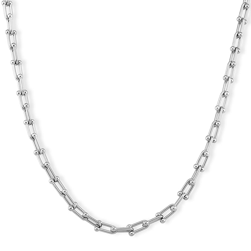 Moderna Cavallo Chain Necklace in Stainless Steel (20-22 Inches)