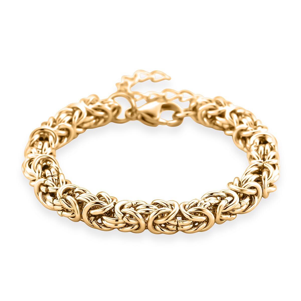 Byzantine Chain Bracelet in ION Plated YG Stainless Steel (7.0-8.5In) image number 0