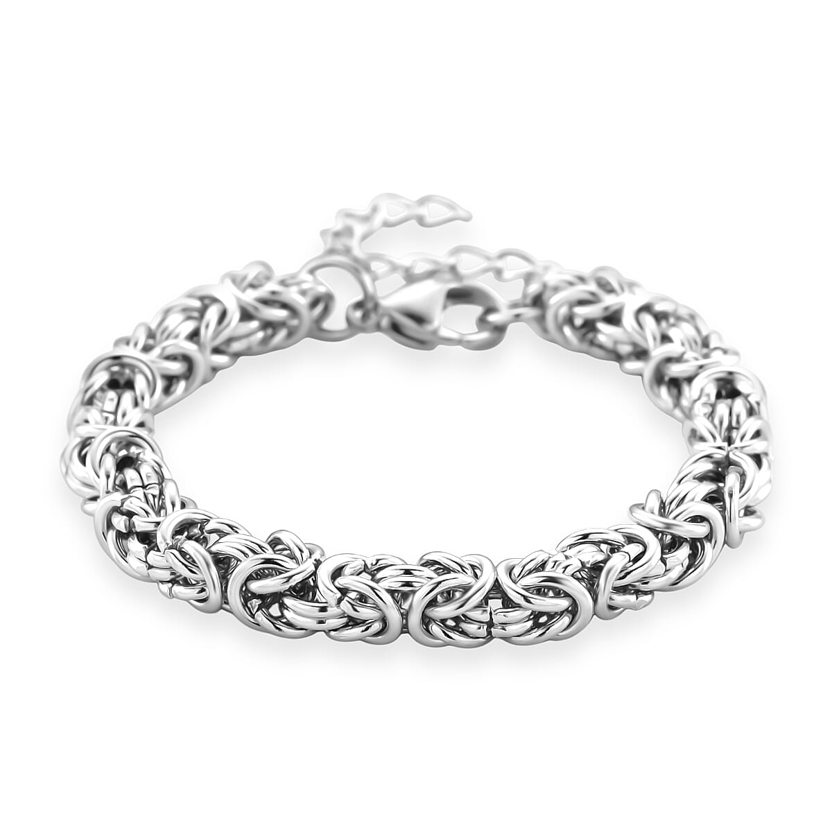 Byzantine Chain Bracelet in Stainless Steel (7.0-8.5In) image number 0