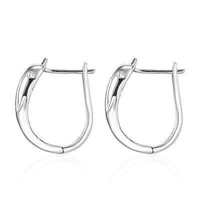 D'Joy Dolphin Earrings in Rhodium Over Sterling Silver 5.25 Grams