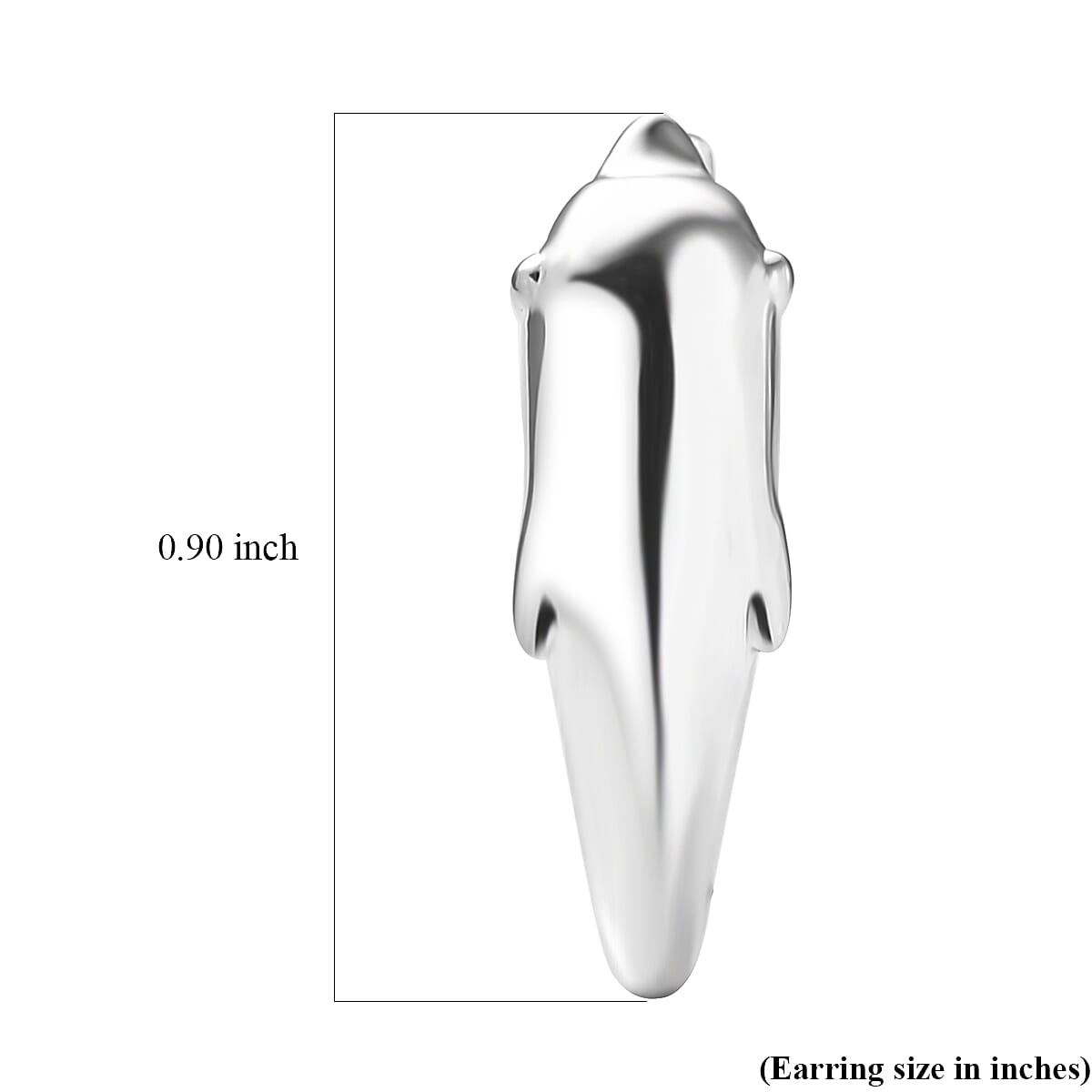 D'Joy Dolphin Earrings in Rhodium Over Sterling Silver 5.25 Grams image number 5