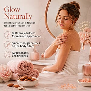 Marigold and Lotus Himalayan Salt Body Scrub - Moisturizing and Exfoliating Body, Face, Hand, Foot Scrub 10.5 oz/ 300g