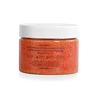 Marigold and Lotus Himalayan Salt Body Scrub - Moisturizing and Exfoliating Body, Face, Hand, Foot Scrub 10.5 oz/ 300g