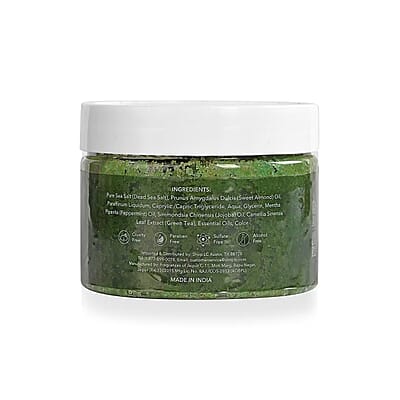 Marigold and Lotus Matcha Green Tea Scrub - Moisturizing and Exfoliating Body, Face, Hand, Foot Scrub 10.5 oz/ 300g
