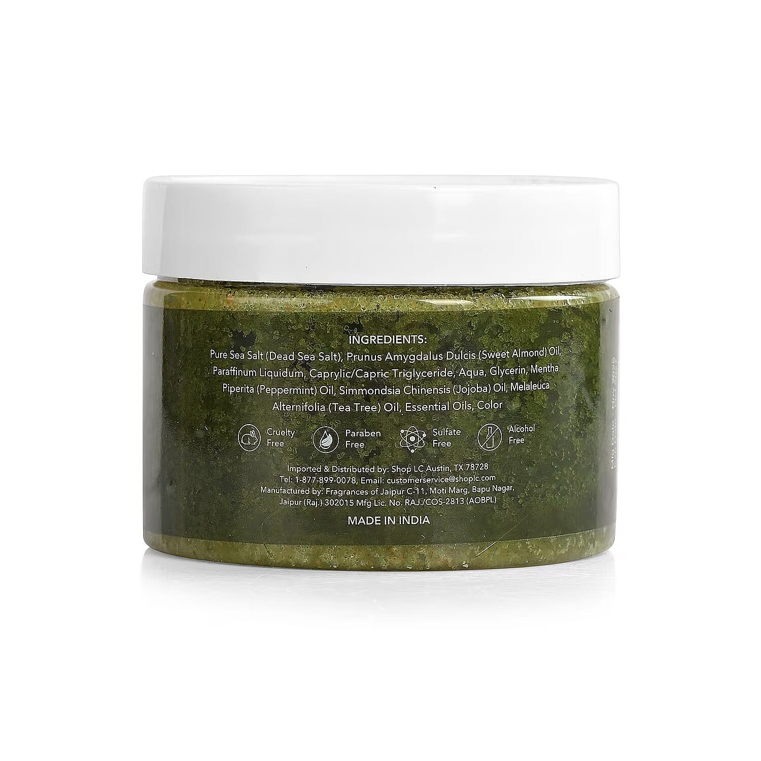 Marigold and Lotus Tea Tree Oil Scrub - Moisturizing and Exfoliating Body, Face, Hand, Foot Scrub 10.5 oz/ 300g