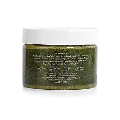 Marigold and Lotus Tea Tree Oil Scrub - Moisturizing and Exfoliating Body, Face, Hand, Foot Scrub 10.5 oz/ 300g