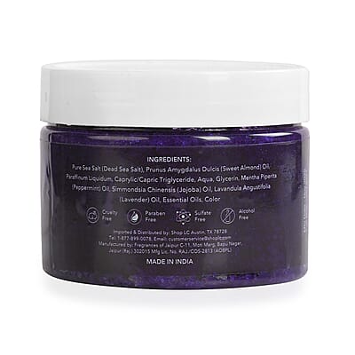 Marigold and Lotus Lavender Body Scrub - Moisturizing and Exfoliating Body, Face, Hand, Foot Scrub 10.5 oz/ 300g