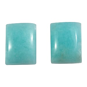 Amazonite Set of 2 (Bgt 8x6 mm) 2.94 ctw