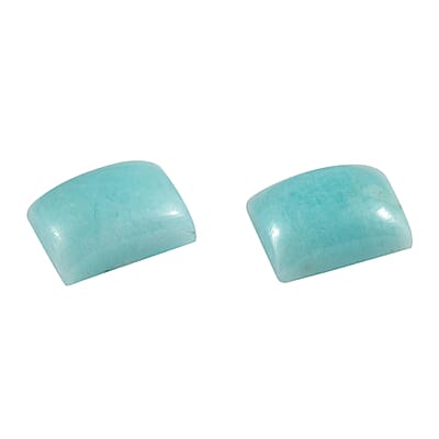 Amazonite Set of 2 (Bgt 8x6 mm) 2.94 ctw