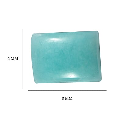 Amazonite Set of 2 (Bgt 8x6 mm) 2.94 ctw