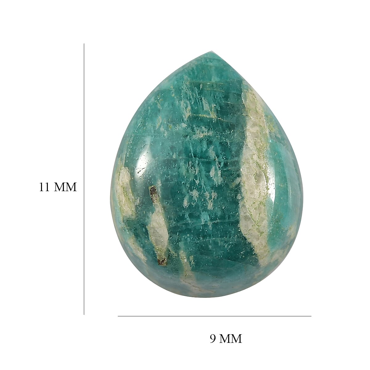 Amazonite (Pear 11x9 mm) 3.55 ctw image number 3