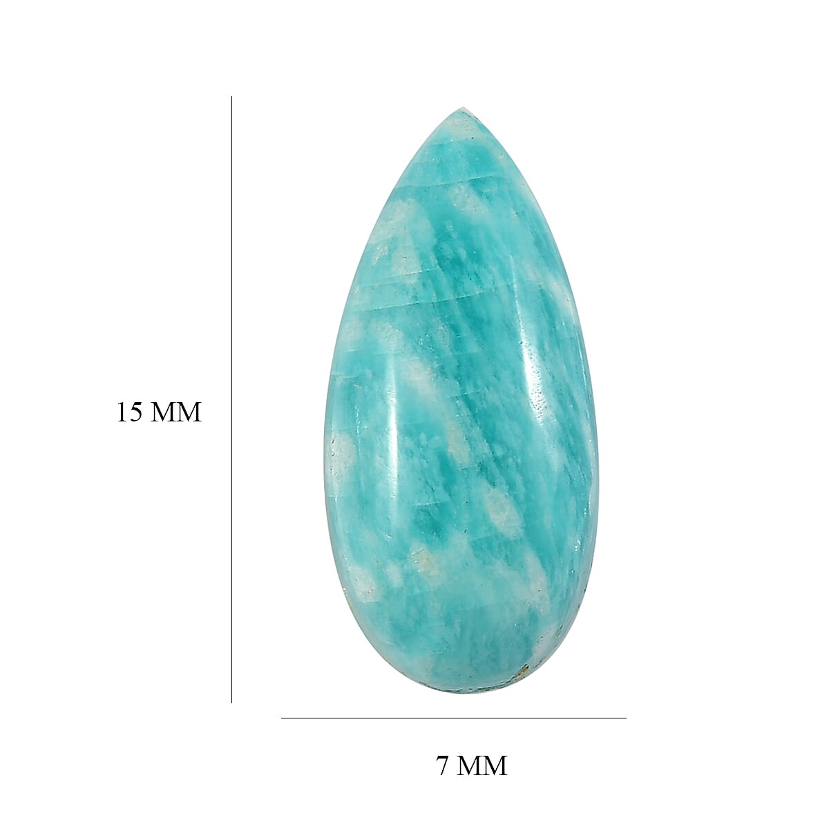 Amazonite (Pear 15x7 mm) 3.19 ctw image number 3