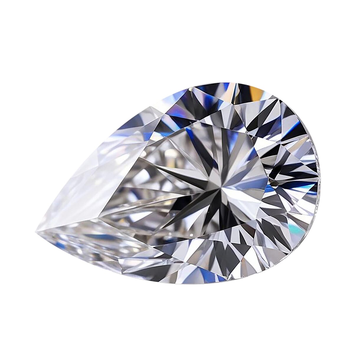 IGI Certified Luxuriant Lab Grown Diamond (E-F, VS) (Pear Free Size) (Del. in 10-12 Days) 1.05 ctw image number 2