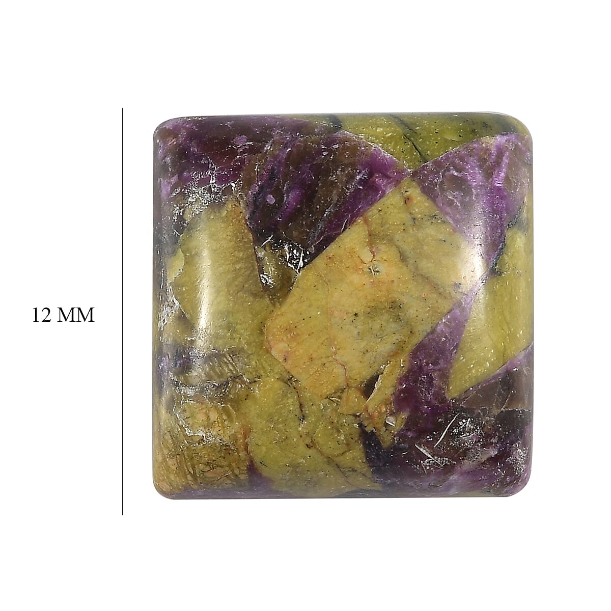 Tasmanian Stichtite (Sqr 12 mm) 5.20 ctw image number 3